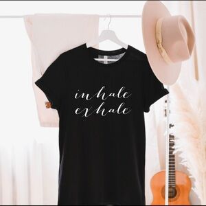 NEW Inhale Exhale Soft Shirt Yoga Meditation women